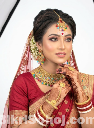 মাল্টিকালার কুন্দন ও কাজ করা নেকলেস
